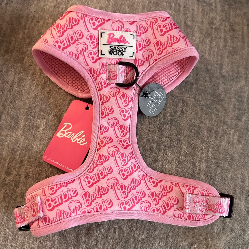 Barbie Pink Dog Harness MEDIUM